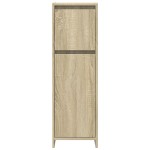 vidaXL Set mobilier de baie, 3 piese, stejar sonoma, lemn prelucrat