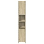 vidaXL Set mobilier de baie, 3 piese, stejar sonoma, lemn prelucrat vidaXL Set mobilier de baie, 3 piese, stejar sonoma, lemn prelucrat