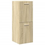vidaXL Set mobilier de baie, 3 piese, stejar sonoma, lemn prelucrat