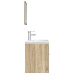 vidaXL Set mobilier de baie, 3 piese, stejar sonoma, lemn prelucrat vidaXL Set mobilier de baie, 3 piese, stejar sonoma, lemn prelucrat
