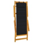 vidaXL Scaun de plajă cu pernă 2 pcs Maro 61.5 x 123 x 82cm vidaXL Scaun de plajă cu pernă 2 pcs Maro 61.5 x 123 x 82cm