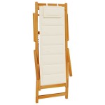 vidaXL Scaun de plajă cu pernă 2 pcs Maro 61.5 x 123 x 82cm vidaXL Scaun de plajă cu pernă 2 pcs Maro 61.5 x 123 x 82cm