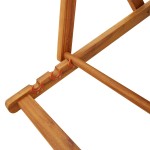 vidaXL Scaun de plajă cu pernă 2 pcs Maro 61.5 x 123 x 82cm vidaXL Scaun de plajă cu pernă 2 pcs Maro 61.5 x 123 x 82cm