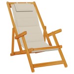 vidaXL Scaun de plajă cu pernă 2 pcs Maro 61.5 x 123 x 82cm vidaXL Scaun de plajă cu pernă 2 pcs Maro 61.5 x 123 x 82cm