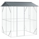 vidaXL Colivie de păsări, antracit, 210x227x247 cm, oțel vidaXL Colivie de păsări, antracit, 210x227x247 cm, oțel