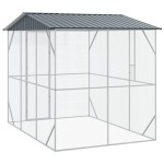 vidaXL Colivie de păsări, antracit, 310x227x247 cm, oțel vidaXL Colivie de păsări, antracit, 310x227x247 cm, oțel