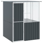 vidaXL Colivie de păsări, antracit, 215x78x200 cm, oțel zincat vidaXL Colivie de păsări, antracit, 215x78x200 cm, oțel zincat