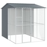 vidaXL Colivie de păsări, antracit, 215x310x247 cm, oțel vidaXL Colivie de păsări, antracit, 215x310x247 cm, oțel