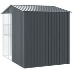 vidaXL Colivie de păsări, antracit, 215x310x247 cm, oțel vidaXL Colivie de păsări, antracit, 215x310x247 cm, oțel