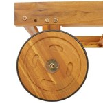 vidaXL Șezlong 2 pcs Maro 63 x 199 x 85cm Lemn masiv de acacia