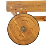 vidaXL Șezlong cu pernă 2 pcs Maro 40 x 40 x 40cm Lemn masiv de acacia