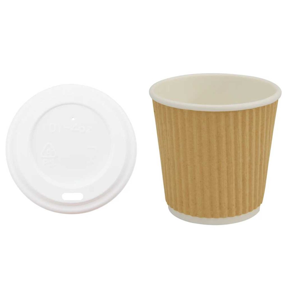 vidaXL Cești de cafea din hârtie cu capace 1000 buc 4oz 100ml