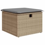 vidaXL Set canapele de grădină cu perne, 5 piese, bej, poliratan vidaXL Set canapele de grădină cu perne, 5 piese, bej, poliratan