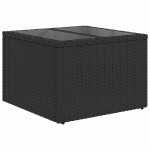 vidaXL Set mobilier de grădină cu perne, 9 piese, negru, poliratan vidaXL Set mobilier de grădină cu perne, 9 piese, negru, poliratan