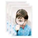 vidaXL Rame foto colaj de masă 3 buc. alb 21x29,7 cm, MDF vidaXL Rame foto colaj de masă 3 buc. alb 21x29,7 cm, MDF