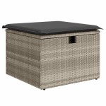 vidaXL Set canapele de grădină cu perne 10 piese gri deschis poliratan vidaXL Set canapele de grădină cu perne 10 piese gri deschis poliratan