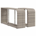 vidaXL Set canapele de grădină cu perne 10 piese gri deschis poliratan vidaXL Set canapele de grădină cu perne 10 piese gri deschis poliratan