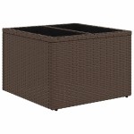 vidaXL Set canapele de grădină cu perne, 11 piese, maro, poliratan