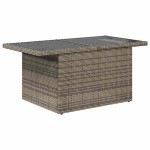 vidaXL Set mobilier grădină perne 9 piese gri poliratan/lemn acacia vidaXL Set mobilier grădină perne 9 piese gri poliratan/lemn acacia