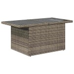 vidaXL Set mobilier grădină perne 6 piese gri poliratan/lemn acacia vidaXL Set mobilier grădină perne 6 piese gri poliratan/lemn acacia