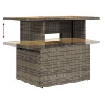 vidaXL Set canapea de grădină cu perne, 5 piese, gri, poliratan vidaXL Set canapea de grădină cu perne, 5 piese, gri, poliratan
