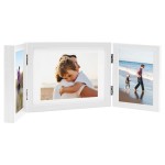 vidaXL Ramă foto triplă, colaj, alb, 22x15 cm + 2 x (10x15 cm) vidaXL Ramă foto triplă, colaj, alb, 22x15 cm + 2 x (10x15 cm)