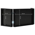 vidaXL Ramă foto triplă, colaj, negru, 22x15 cm + 2x (10x15 cm) vidaXL Ramă foto triplă, colaj, negru, 22x15 cm + 2x (10x15 cm)