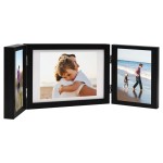 vidaXL Ramă foto triplă, colaj, negru, 28x18 cm+2x(13x18 cm) vidaXL Ramă foto triplă, colaj, negru, 28x18 cm+2x(13x18 cm)