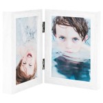 vidaXL Ramă foto dublă, colaj, alb, 2x (10x15 cm) vidaXL Ramă foto dublă, colaj, alb, 2x (10x15 cm)