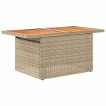 vidaXL Set canapele de grădină cu perne, 10 piese, bej, poliratan