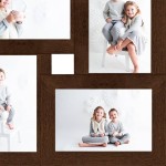 vidaXL Ramă foto colaj pentru 4x (10x15 cm) foto, maro închis, MDF vidaXL Ramă foto colaj pentru 4x (10x15 cm) foto, maro închis, MDF