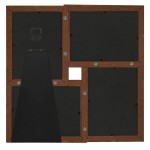 vidaXL Ramă foto colaj, maro închis, 4x (13x18 cm) foto, MDF vidaXL Ramă foto colaj, maro închis, 4x (13x18 cm) foto, MDF
