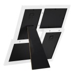 vidaXL Ramă foto colaj, alb, 4x (13x18 cm) foto, MDF vidaXL Ramă foto colaj, alb, 4x (13x18 cm) foto, MDF