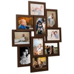 vidaXL Ramă foto colaj pentru 10x (10x15 cm) foto, maro închis, MDF vidaXL Ramă foto colaj pentru 10x (10x15 cm) foto, maro închis, MDF