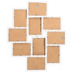 vidaXL Ramă foto colaj, alb, 10 x foto (10x15 cm), MDF vidaXL Ramă foto colaj, alb, 10 x foto (10x15 cm), MDF