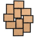 vidaXL Ramă foto colaj, negru, 10x (10x15 cm) foto, MDF vidaXL Ramă foto colaj, negru, 10x (10x15 cm) foto, MDF