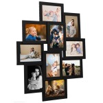 vidaXL Ramă foto colaj, negru, 10 x foto (13x18 cm), MDF vidaXL Ramă foto colaj, negru, 10 x foto (13x18 cm), MDF