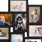 vidaXL Ramă foto colaj, negru, 10 x foto (13x18 cm), MDF vidaXL Ramă foto colaj, negru, 10 x foto (13x18 cm), MDF