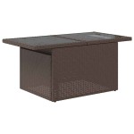 vidaXL Set mobilier grădină perne 9 piese maro poliratan/lemn acacia vidaXL Set mobilier grădină perne 9 piese maro poliratan/lemn acacia