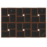 vidaXL Ramă foto colaj, maro închis, foto 24x (10x15 cm), MDF vidaXL Ramă foto colaj, maro închis, foto 24x (10x15 cm), MDF
