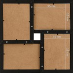 vidaXL Ramă foto colaj pentru 24x (10x15 cm) foto, negru, MDF vidaXL Ramă foto colaj pentru 24x (10x15 cm) foto, negru, MDF