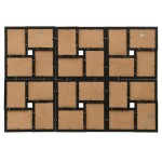 vidaXL Ramă foto colaj, negru, 24 x foto (13x18 cm), MDF vidaXL Ramă foto colaj, negru, 24 x foto (13x18 cm), MDF