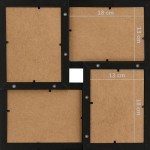 vidaXL Ramă foto colaj, negru, 24 x foto (13x18 cm), MDF vidaXL Ramă foto colaj, negru, 24 x foto (13x18 cm), MDF
