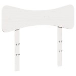 vidaXL Cadru de pat fără saltea, alb, 75x190 cm, lemn masiv de pin