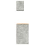 vidaXL Dulapuri de garaj 2 buc Lemn prelucrat gri beton vidaXL Dulapuri de garaj 2 buc Lemn prelucrat gri beton