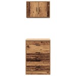 vidaXL Dulapuri de garaj 2 buc Lemn vechi Lemn prelucrat