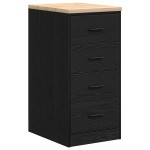 vidaXL Dulapuri de garaj 6 buc Lemn negru prelucrat vidaXL Dulapuri de garaj 6 buc Lemn negru prelucrat
