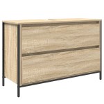 vidaXL Set mobilier baie, 3 piese, stejar sonoma, lemn prelucrat vidaXL Set mobilier baie, 3 piese, stejar sonoma, lemn prelucrat