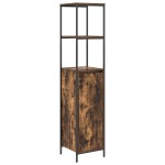 vidaXL Set mobilier baie, 3 piese, stejar fumuriu, lemn prelucrat vidaXL Set mobilier baie, 3 piese, stejar fumuriu, lemn prelucrat