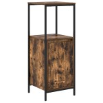 vidaXL Set de mobilier pentru baie cu ușă 5 pcs Maro 76.5 x 35 x 95 cm